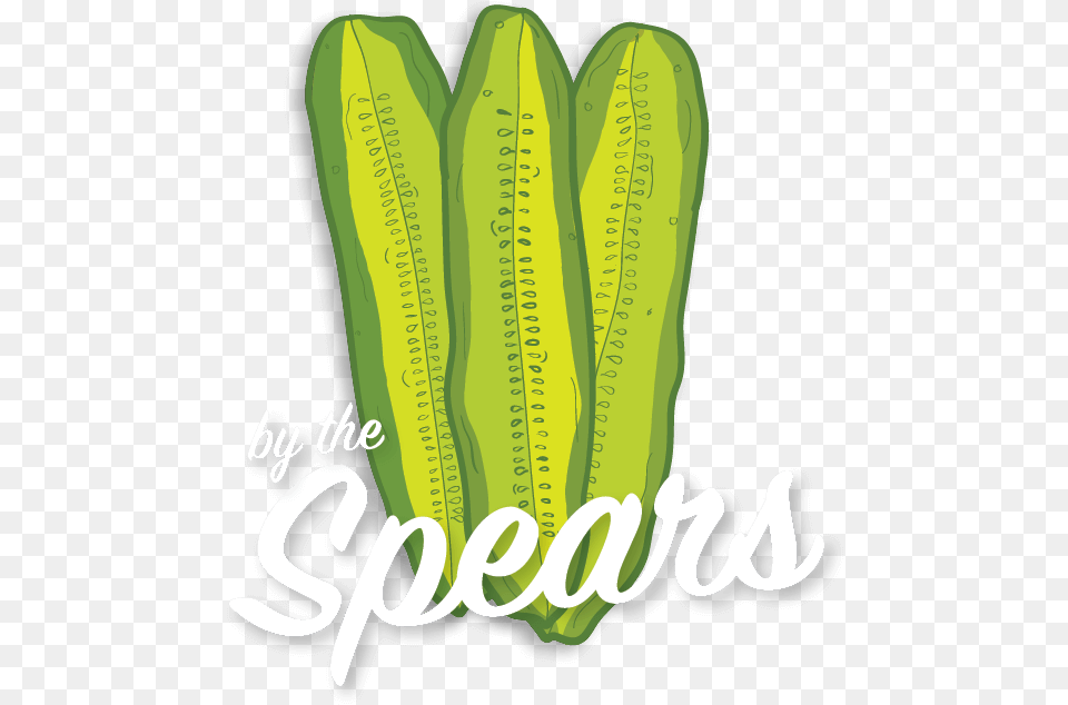 Pickle Spears Illustration Calligraphy, Food, Relish, Dynamite, Weapon Free Png Download