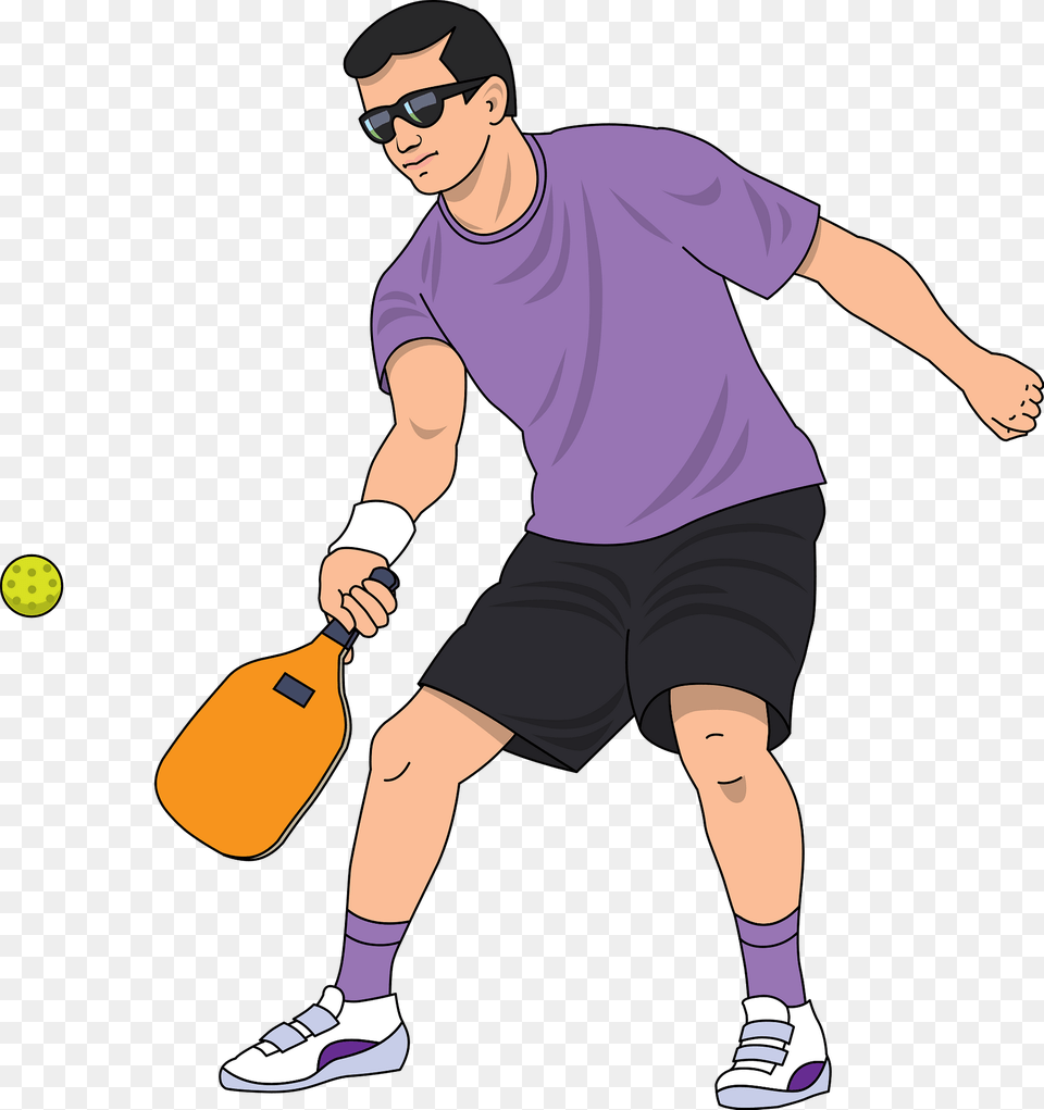 Pickleball Clipart, Clothing, Shorts, Person, Tennis Ball Free Png