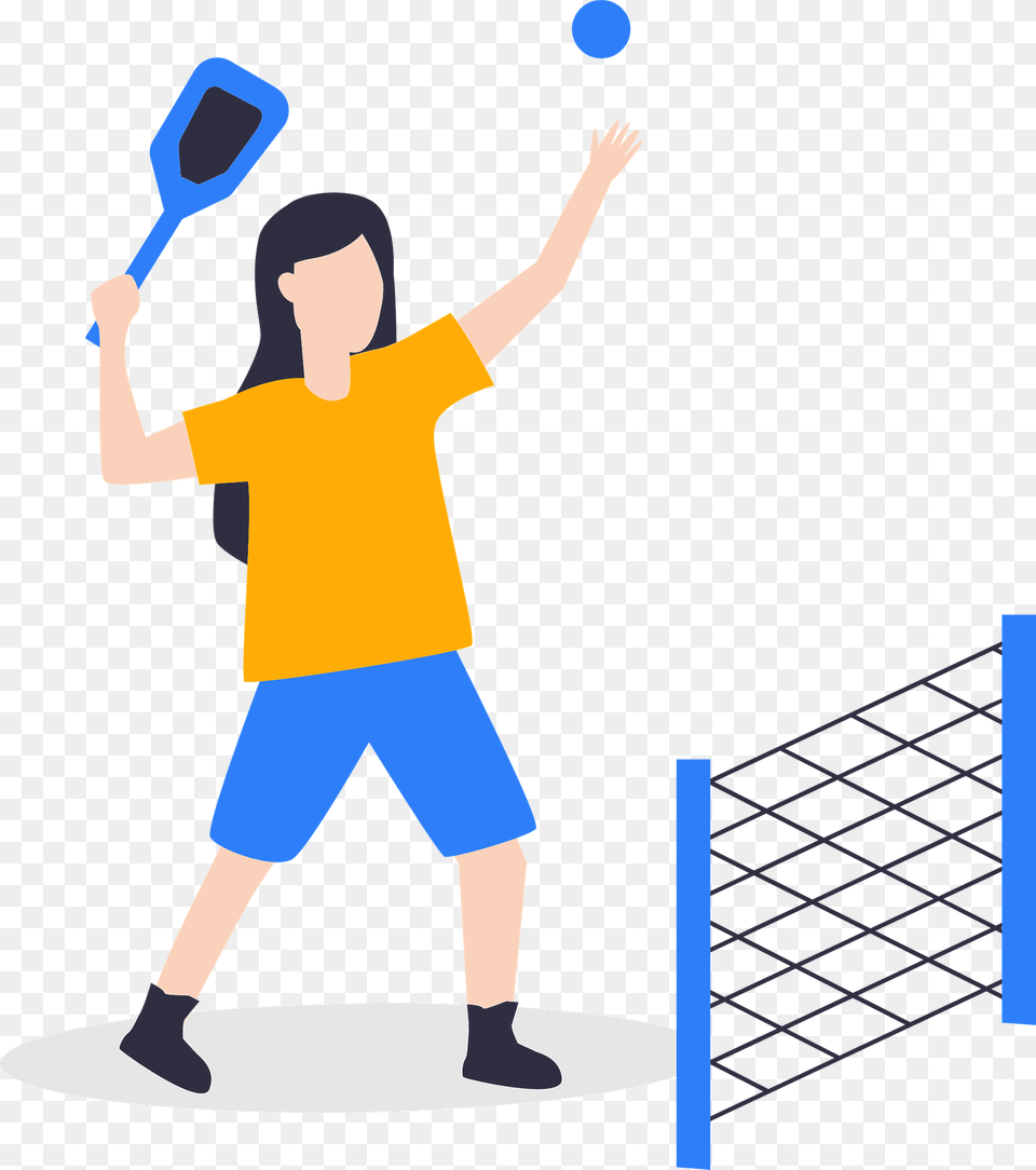 Pickleball Clipart, Boy, Child, Person, Male Png Image