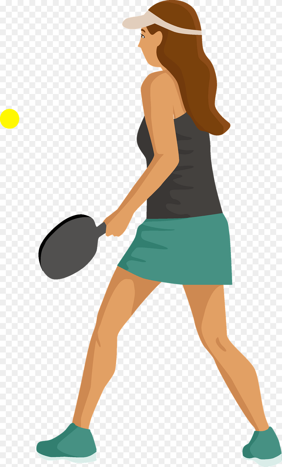 Pickleball Player Clipart, Person, Ball, Sport, Tennis Free Png