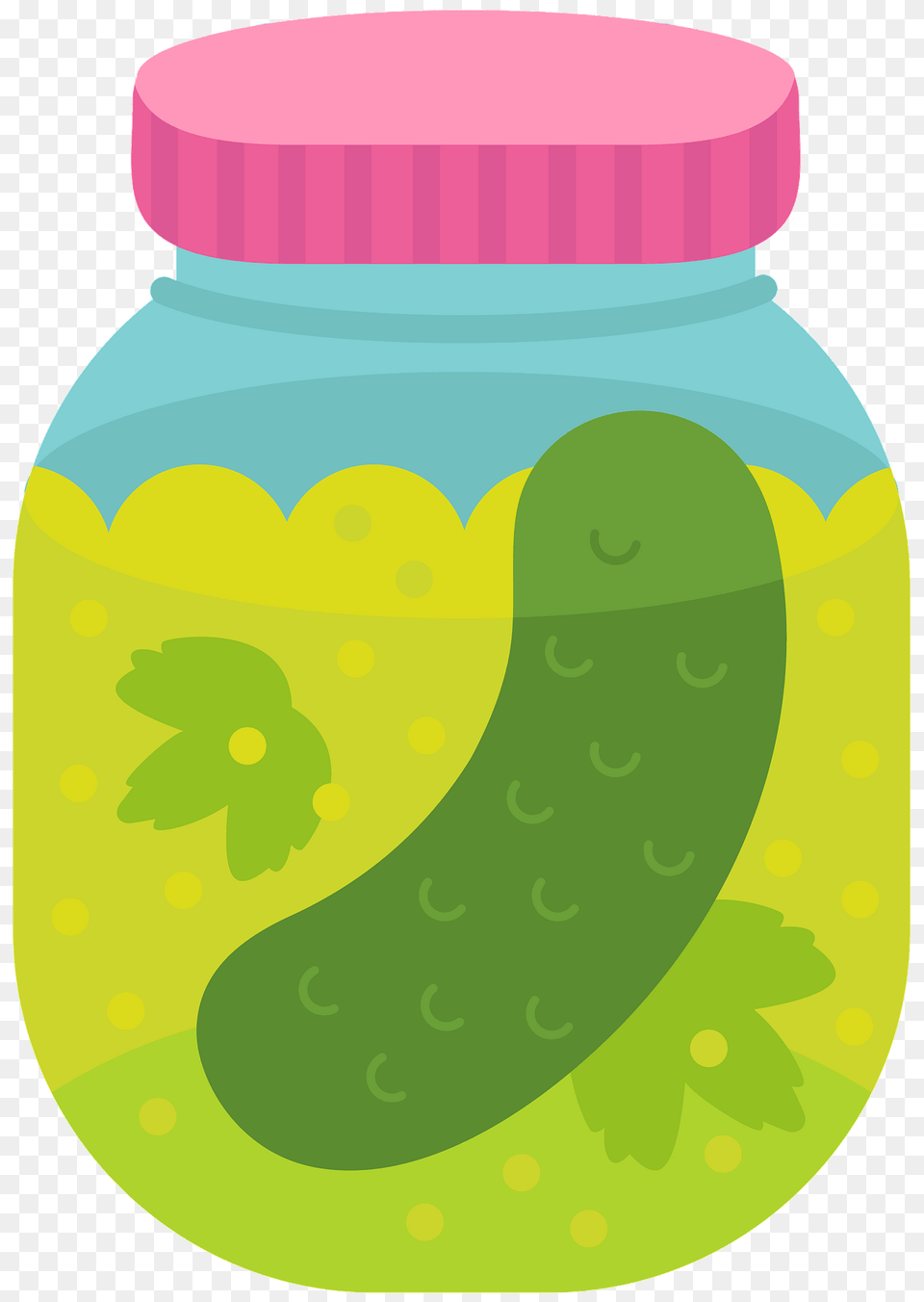 Pickled Cucumber In Glass Jar Clipart, Food, Relish, Pickle Free Png Download