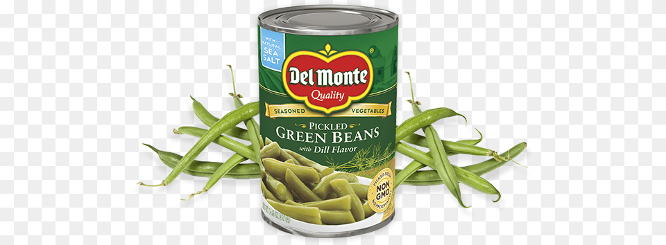 Pickled Green Beans With Dill Flavor Del Monte Wax And Green Beans, Bean, Food, Plant, Produce Free Transparent Png