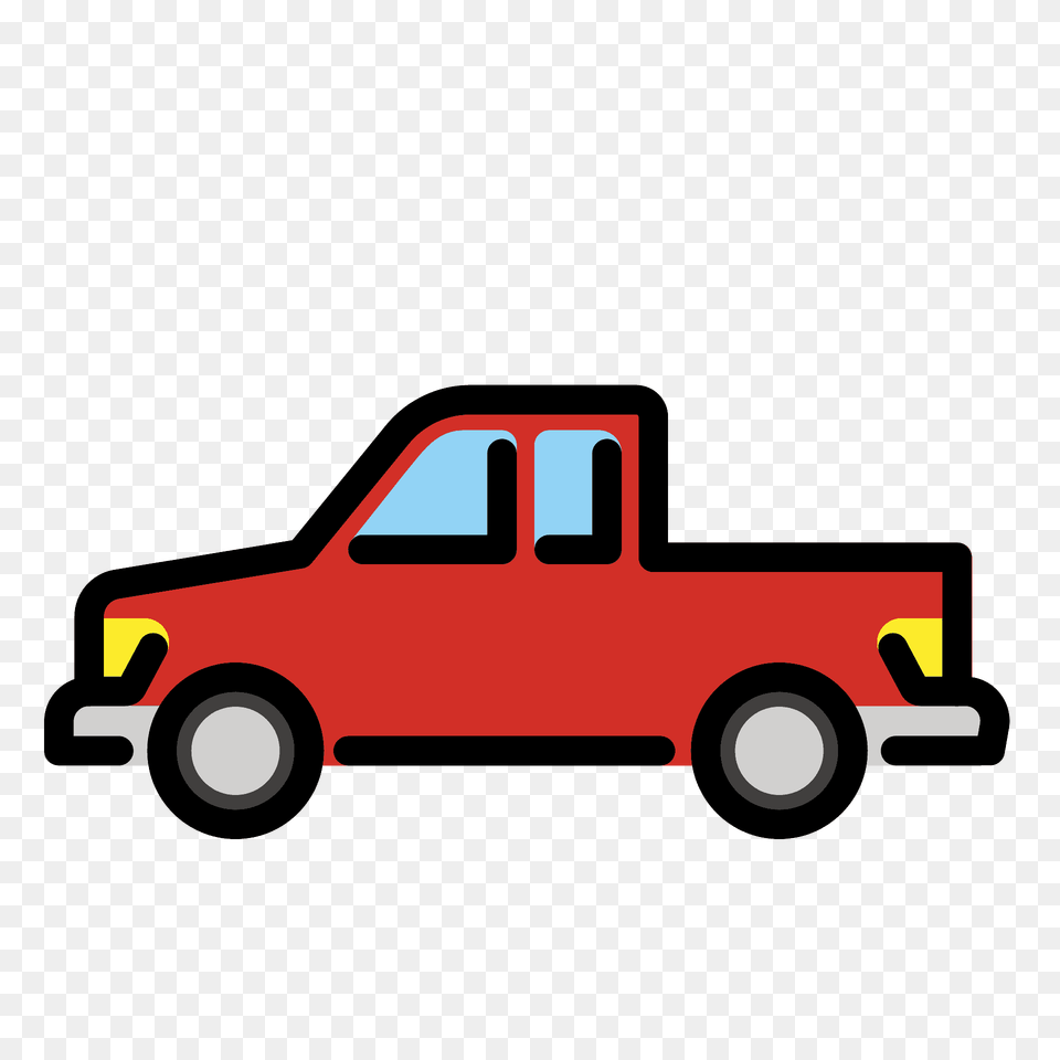 Pickup Truck Emoji Clipart, Vehicle, Transportation, Pickup Truck, Tool Png