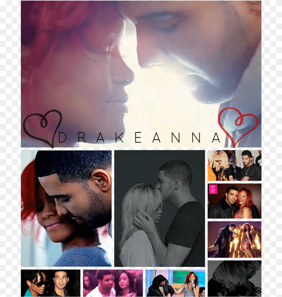 Picmonkeycollage Zpsd272abcd Rihanna And Drake, Art, Romantic, Collage, Person Free Png Download