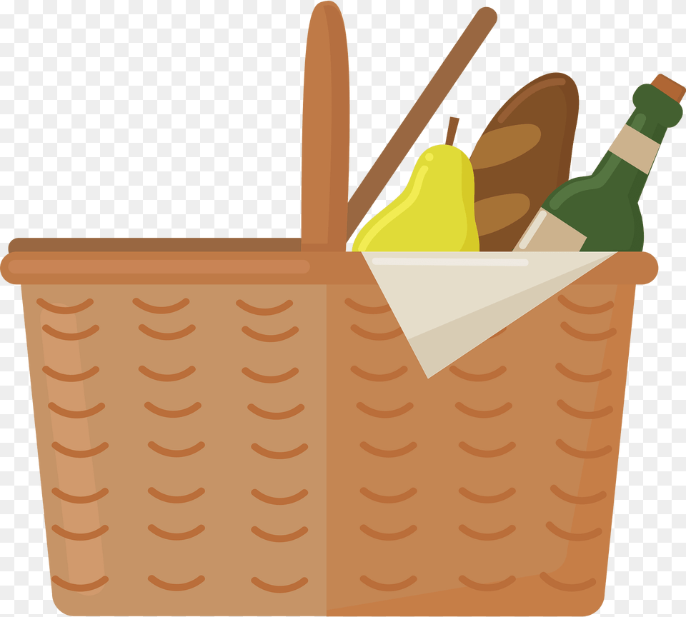 Picnic Basket Clipart, Produce, Plant, Pear, Fruit Png Image
