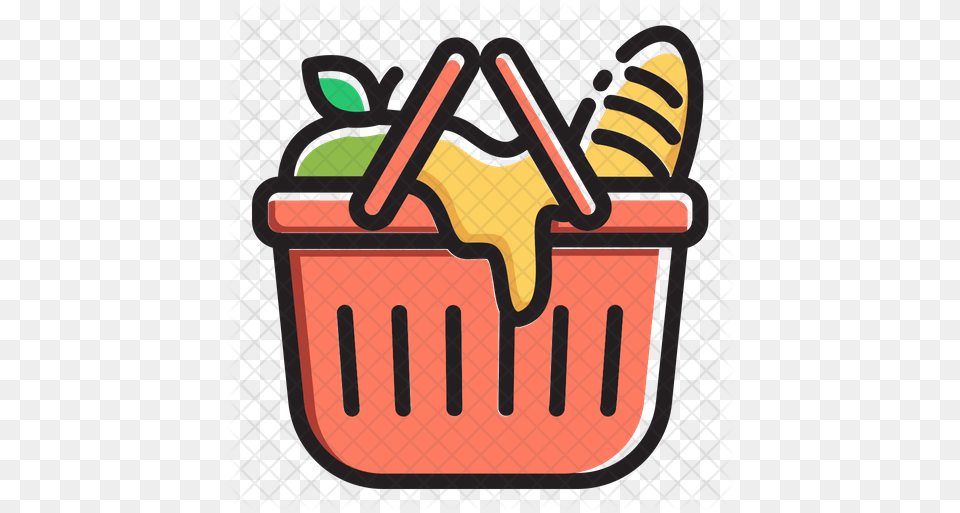 Picnic Basket Icon Clip Art, Shopping Basket Png