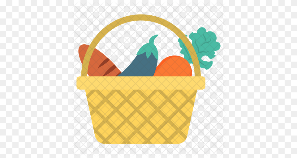 Picnic Basket Icon Food Basket Icon, Shopping Basket Free Png Download