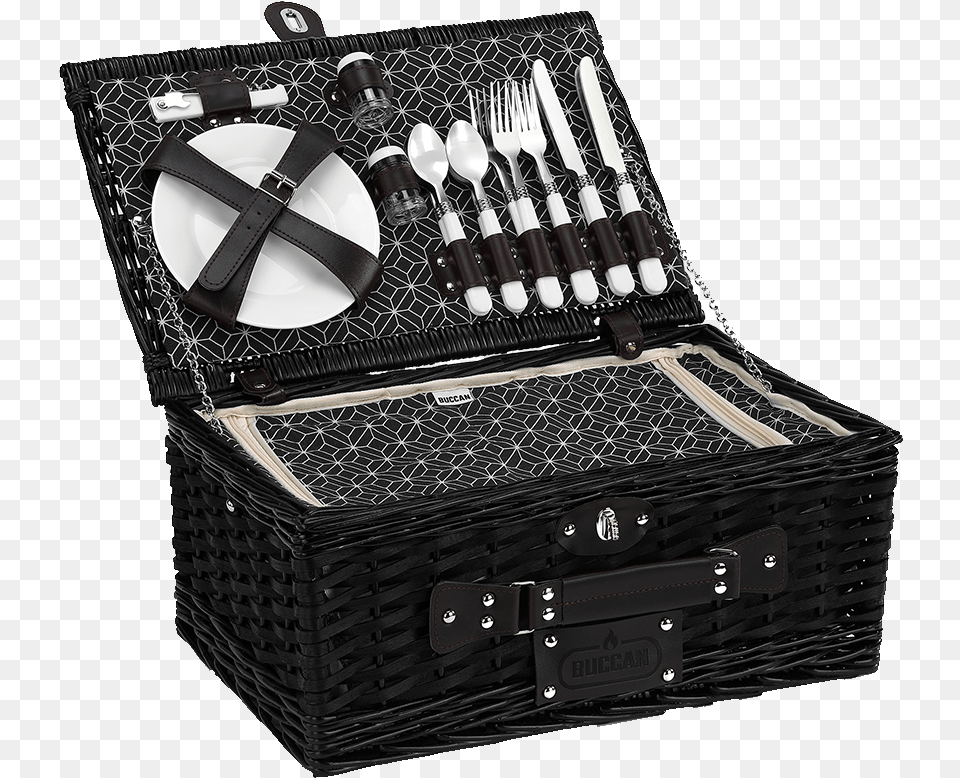 Picnic Basket Picknickmand Buccan, Clothing, Cutlery, Footwear, Sandal Free Png