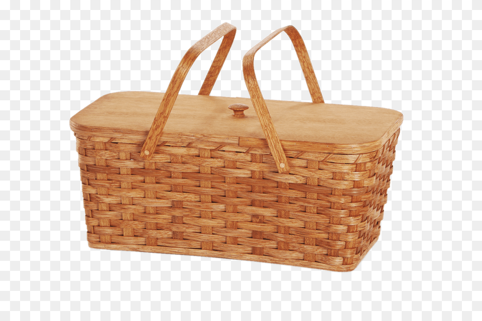 Picnic Basket With Two Handles, Woven, Bag, Shopping Basket Png