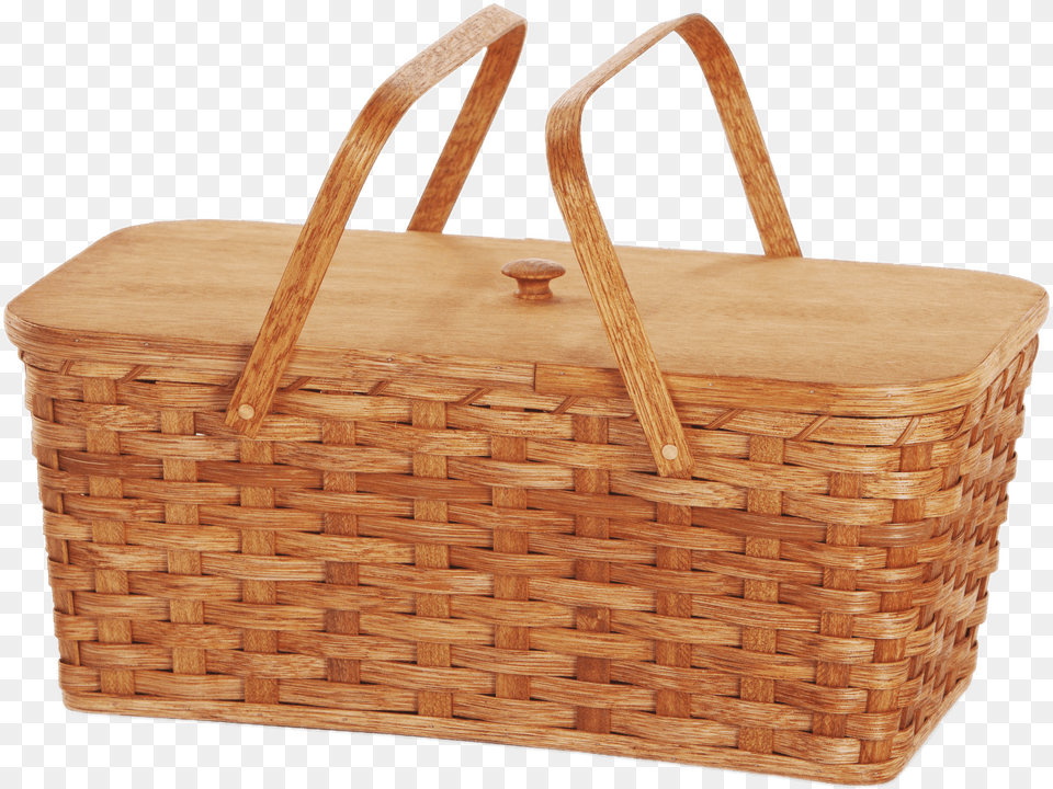 Picnic Basket With Two Handles Basket, Woven, Bag, Accessories, Handbag Free Png Download