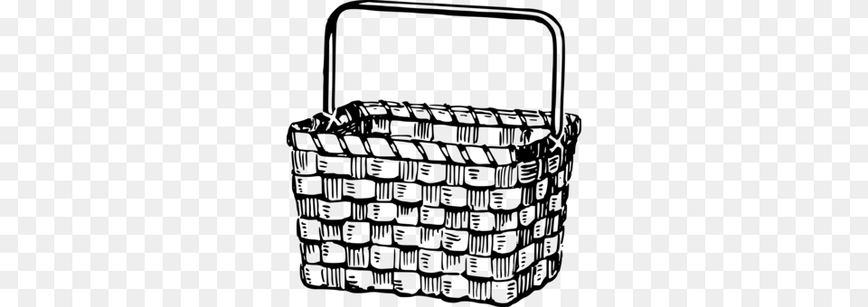 Picnic Baskets Drawing Gray Free Png Download
