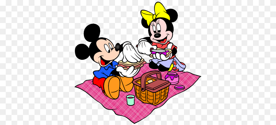 Picnic Clipart Mickey Mouse, Cartoon, Baby, Person, Fun Free Transparent Png