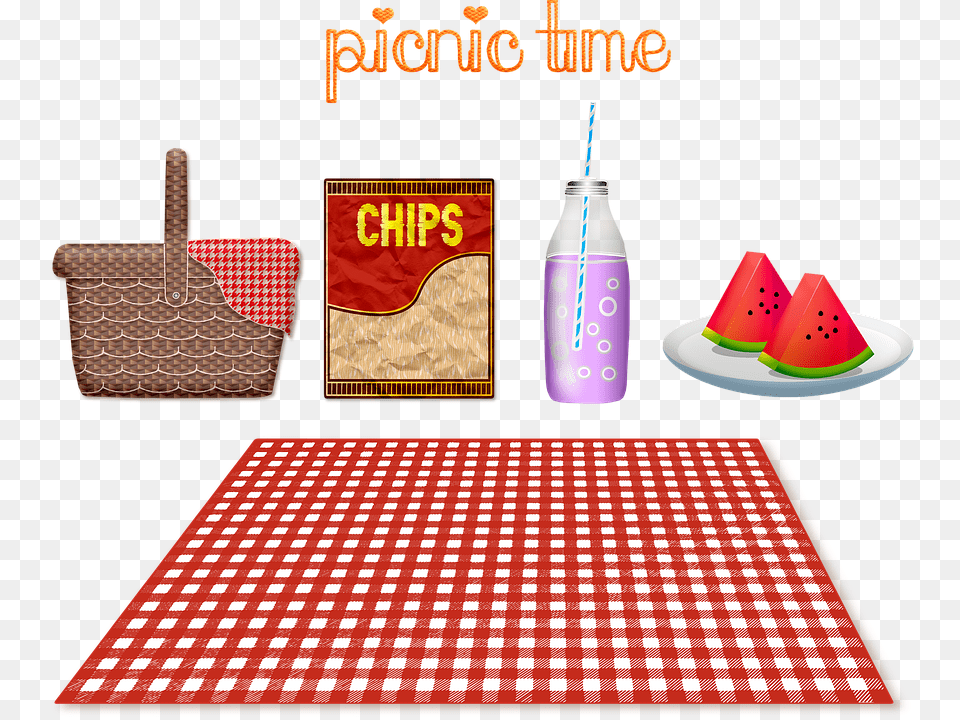 Picnic Family Picnic Picnic Basket Blanket Gingham Hoxton Hotel Paris Bathroom, Home Decor, Food, Lunch, Meal Free Transparent Png