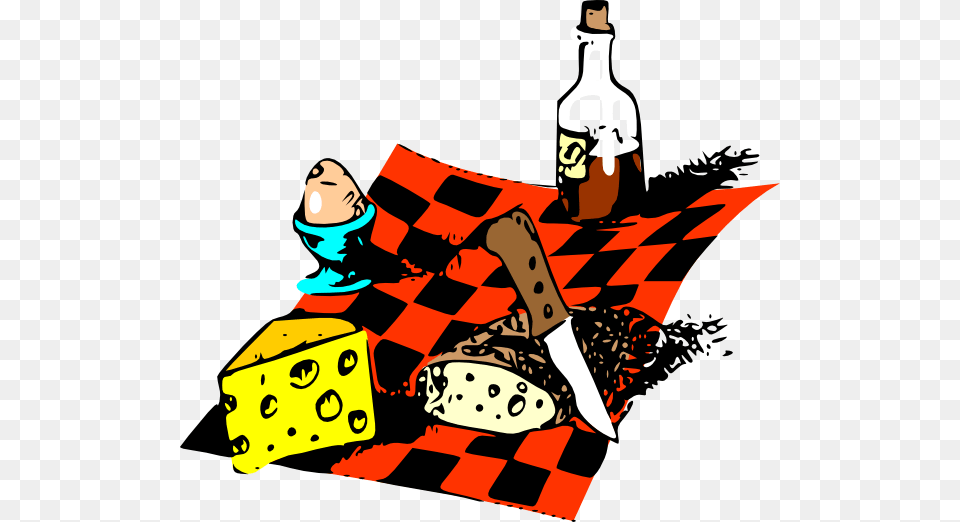 Picnic Food Svg Clip Arts French Picnic Cartoon, Bottle, Alcohol, Beverage, Liquor Free Transparent Png