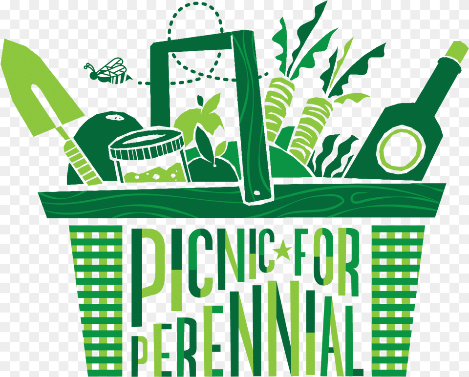 Picnic For Perennial, Green, Grass, Plant, Basket Free Png Download