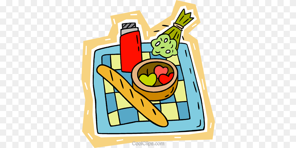 Picnic Lunch Royalty Vector Clip Art Illustration, Food, Meal, Dynamite, Weapon Free Transparent Png