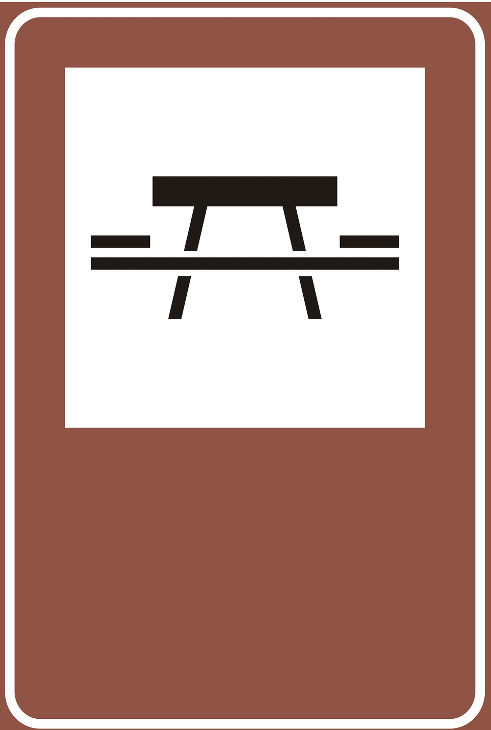 Picnic Site Clipart, Bench, Furniture, Sign, Symbol Png Image