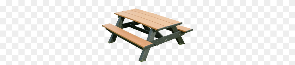 Picnic Table Standard A Frame Picnic Table American Recycled Plastic, Bench, Furniture, Wood Png Image
