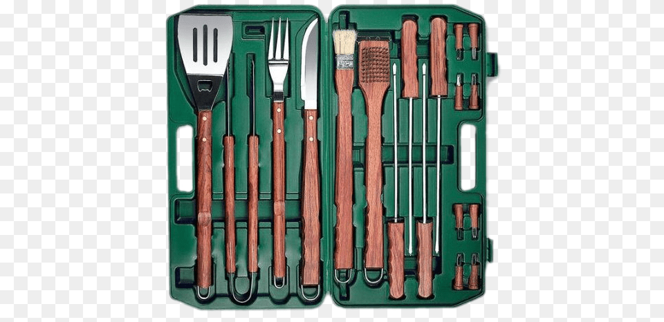 Picnic Time Bbq Tool Set With Case 18 Pieces, Cutlery, Fork, Brush, Device Free Transparent Png