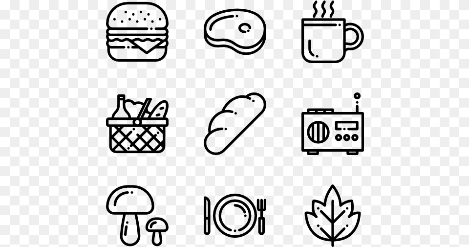 Picnic Vector Phone Email Icon, Gray Free Png