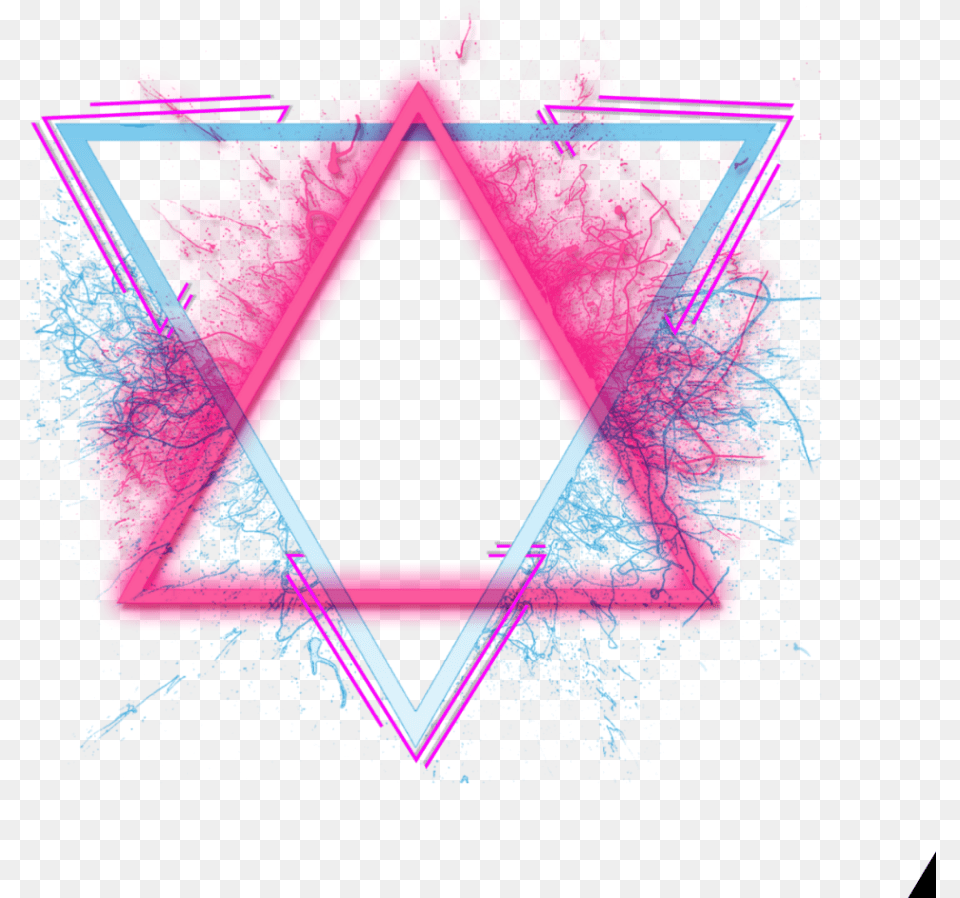 Picsart Background Triangle, Purple, Light, Neon Png