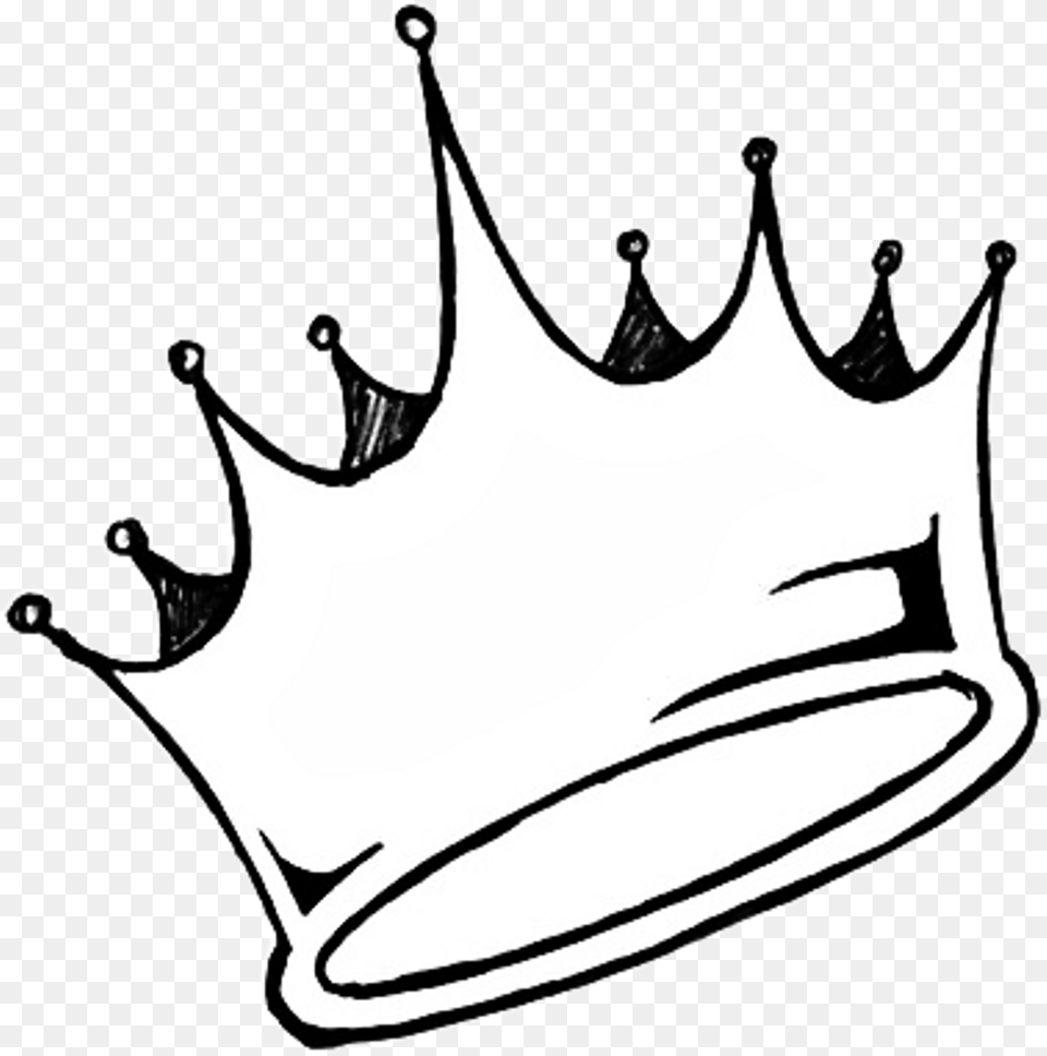 Picsart Emojicrown Crown Emoji Emojies Crownemoji White Crown, Accessories, Jewelry, Stencil, Person Free Png