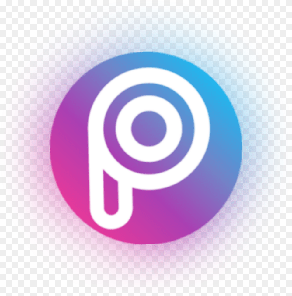 Picsart Logo Neon Icon Circle Freetoedit Circle, Purple, Lighting, Sphere, Light Free Png Download