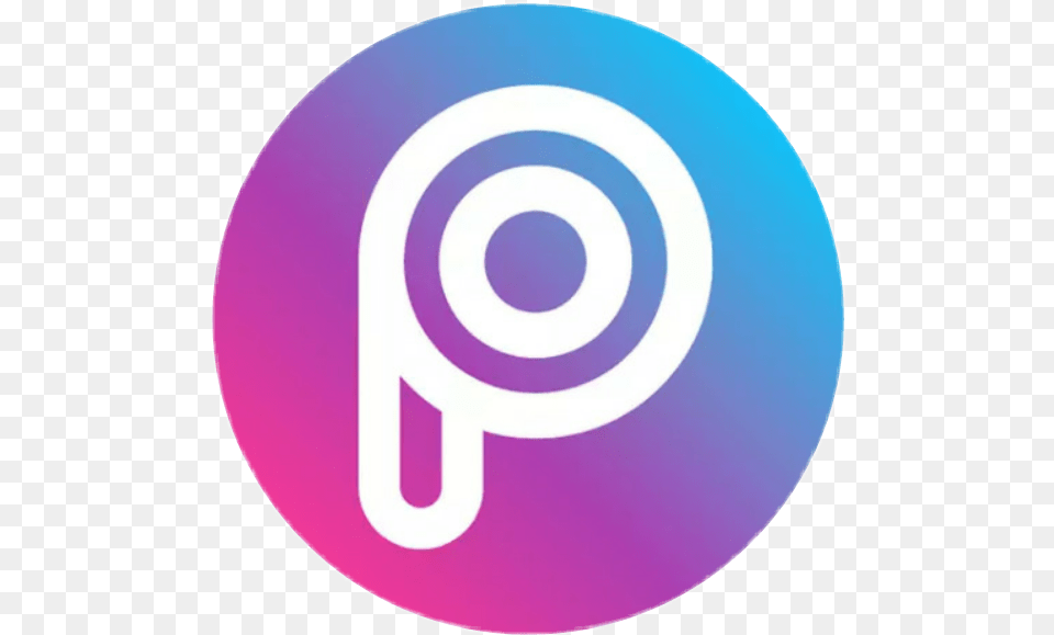 Picsart Picsartlogo Sticker Transparent Picsart Logo, Disk, Spiral Free Png