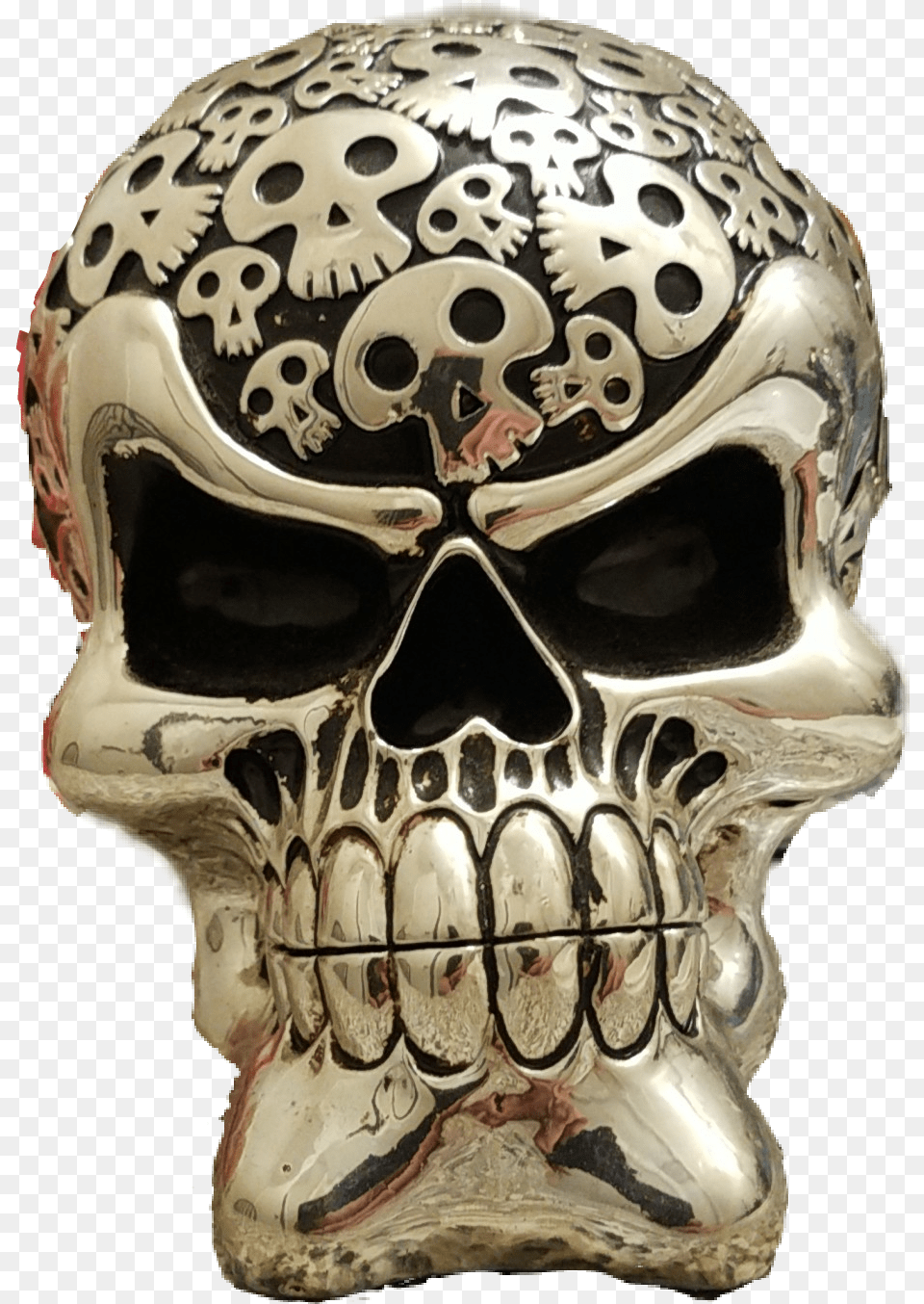 Picsart Sticker Mysticker Skull Shiny Silver Skull, Head, Person, Face Free Transparent Png