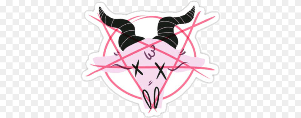 Picsart Sticker Satan Art Pentagram Satanist Sticker Png Image