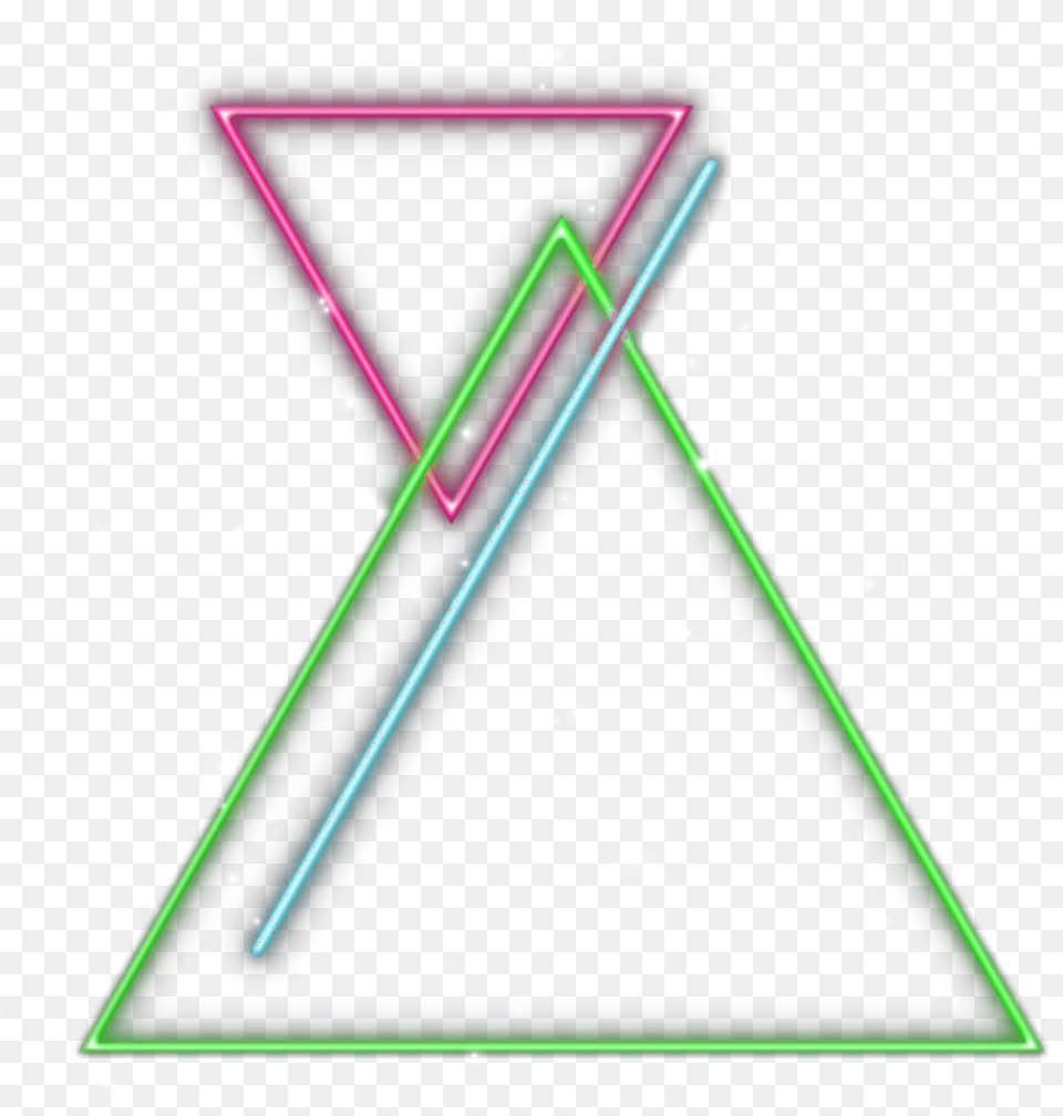Picsart Triangle Spiral Neon, Lighting, Light, Electronics, Mobile Phone Free Transparent Png