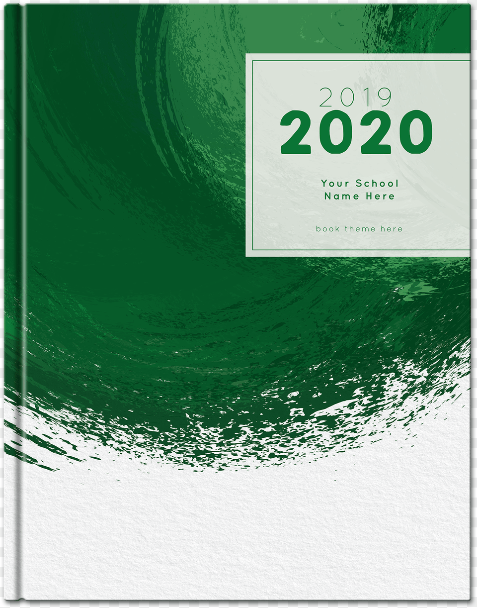 Pictavo Watercolor Yearbook Cover Yearbook Themes 2020 High School, Advertisement, Green, Poster, Business Card Free Png