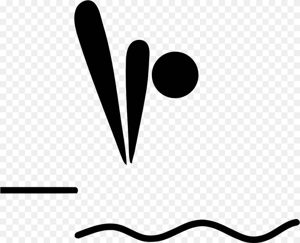 Pictogram Diving Olympic Diving Pictogram, Gray Png Image