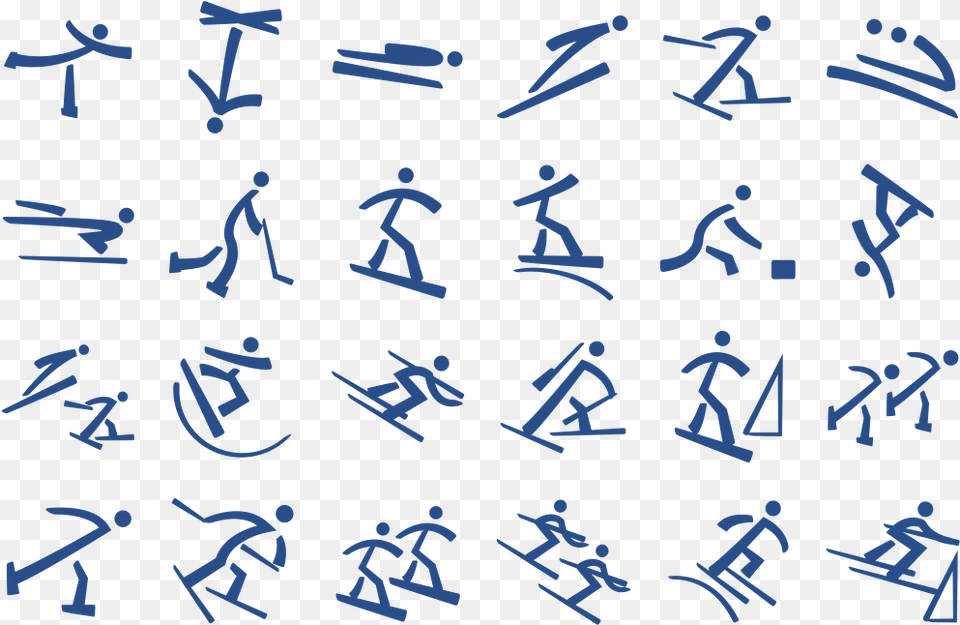 Pictogram Olympic Winter, Text, Alphabet Free Png Download