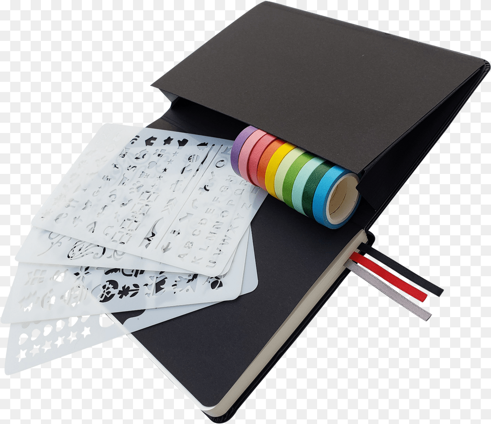 Picture 1 Of Bullet Journal With Washi Tape, Text Png Image