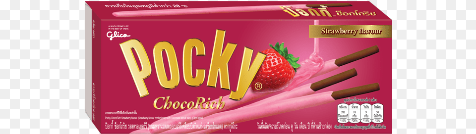 Picture 1 Of Glico Pocky Dark Chocolate, Berry, Food, Fruit, Plant Free Png Download
