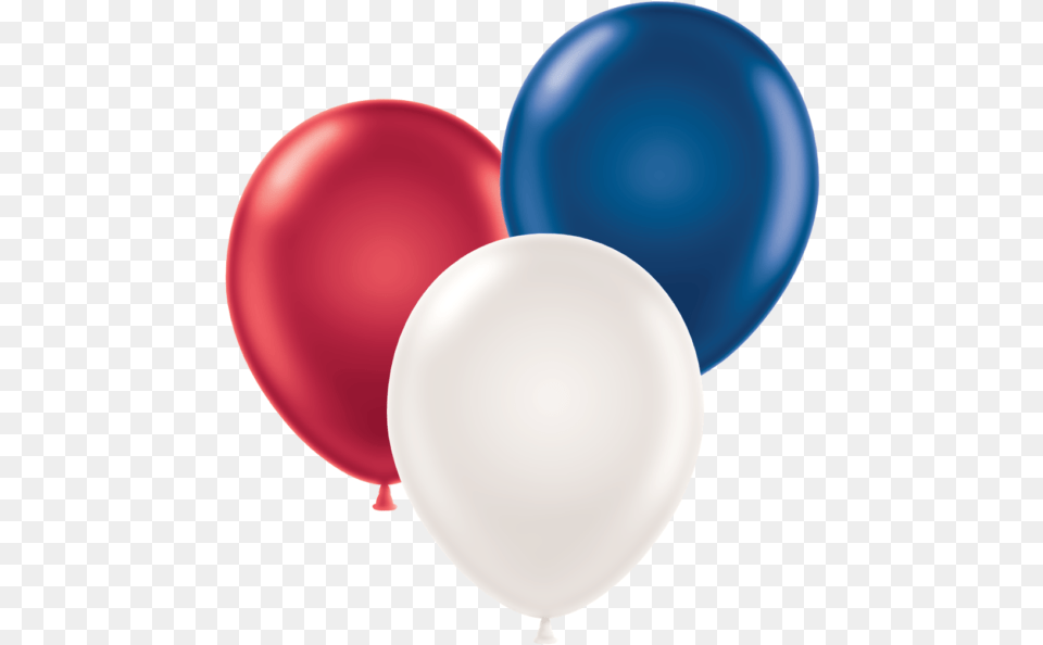Picture 1 Of Red Blue And White Metallic Balloons, Balloon Png Image