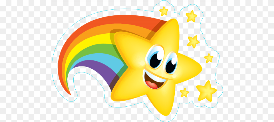 Picture Shooting Star Rainbow Con Imgenes Peppa Pig But Unicorn, Star Symbol, Symbol Png Image