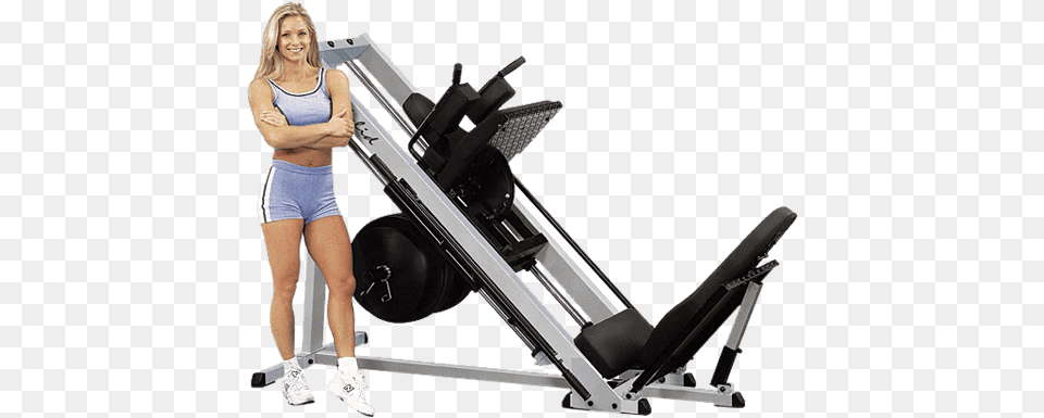 Picture 2 Of Body Solid Leg Press, Adult, Woman, Female, Person Free Png Download