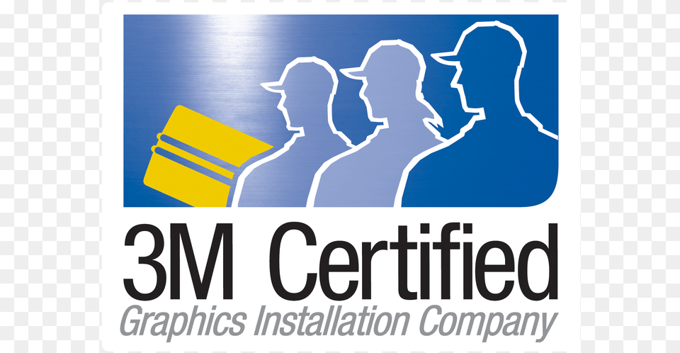 Picture 3m Certified Graphics Installation Company Logo, Advertisement, Person, Text Free Png Download