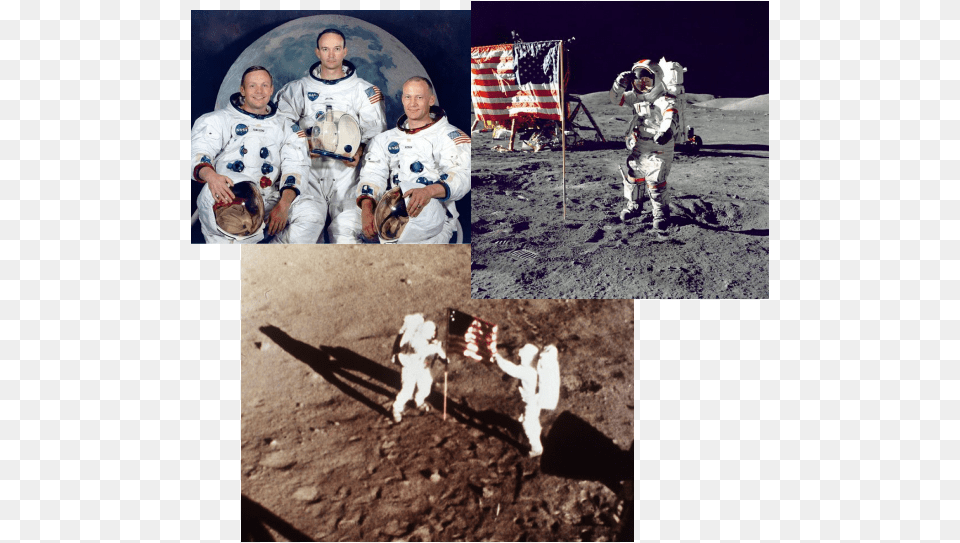 Picture Americans Land On The Moon, Flag, American Flag, Male, People Free Transparent Png