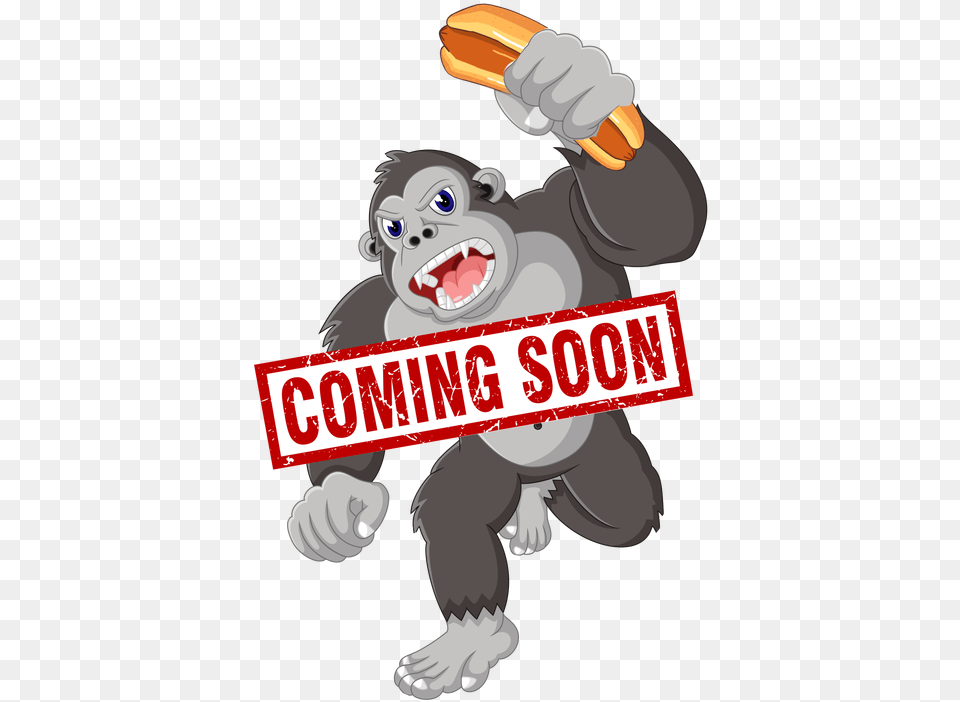 Picture Angry Gorilla Cartoon, Baby, Person, Animal, Ape Free Png Download