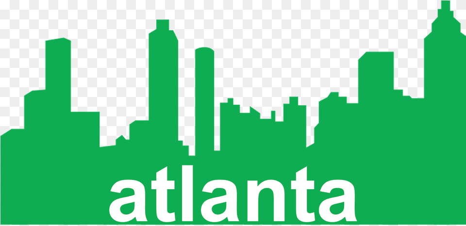 Picture Atlanta, Green, Art, Graphics, City Free Png