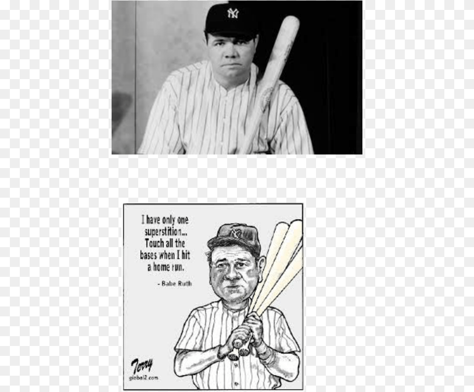 Picture Babe Ruth L Quotes, Team Sport, Athlete, Ballplayer, Baseball Png Image