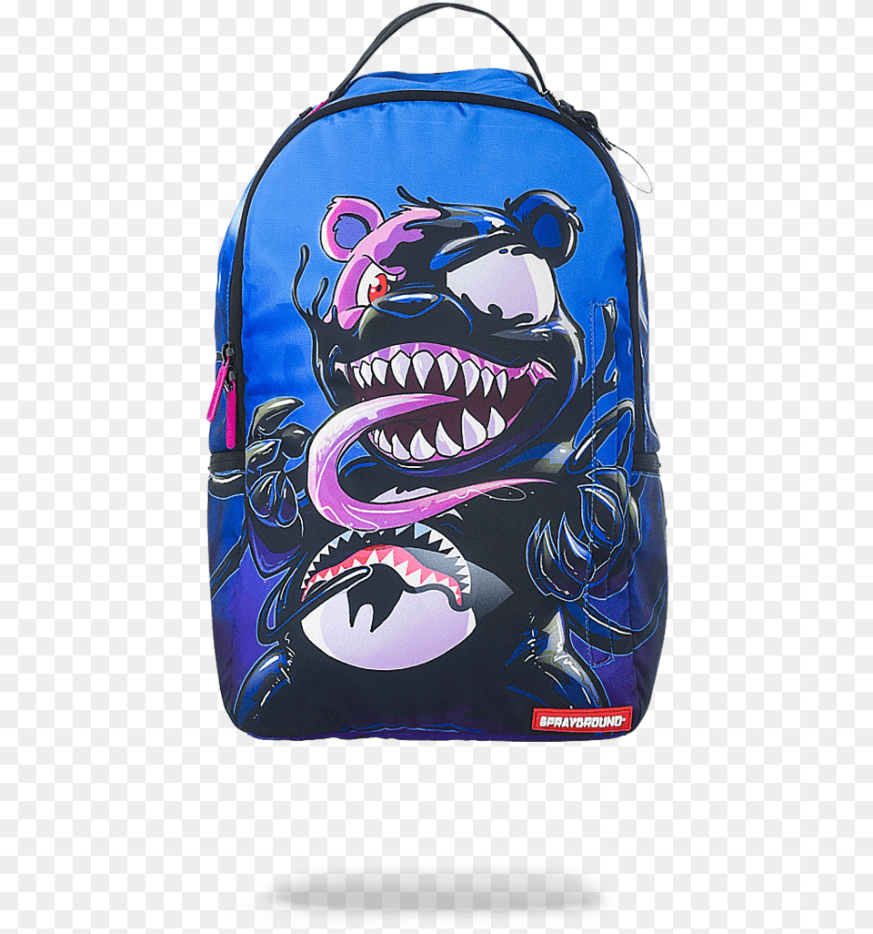 Picture Black And White Coat For On Rpelm Sprayground Villain Bear Backpack, Bag, Accessories, Handbag Free Png Download