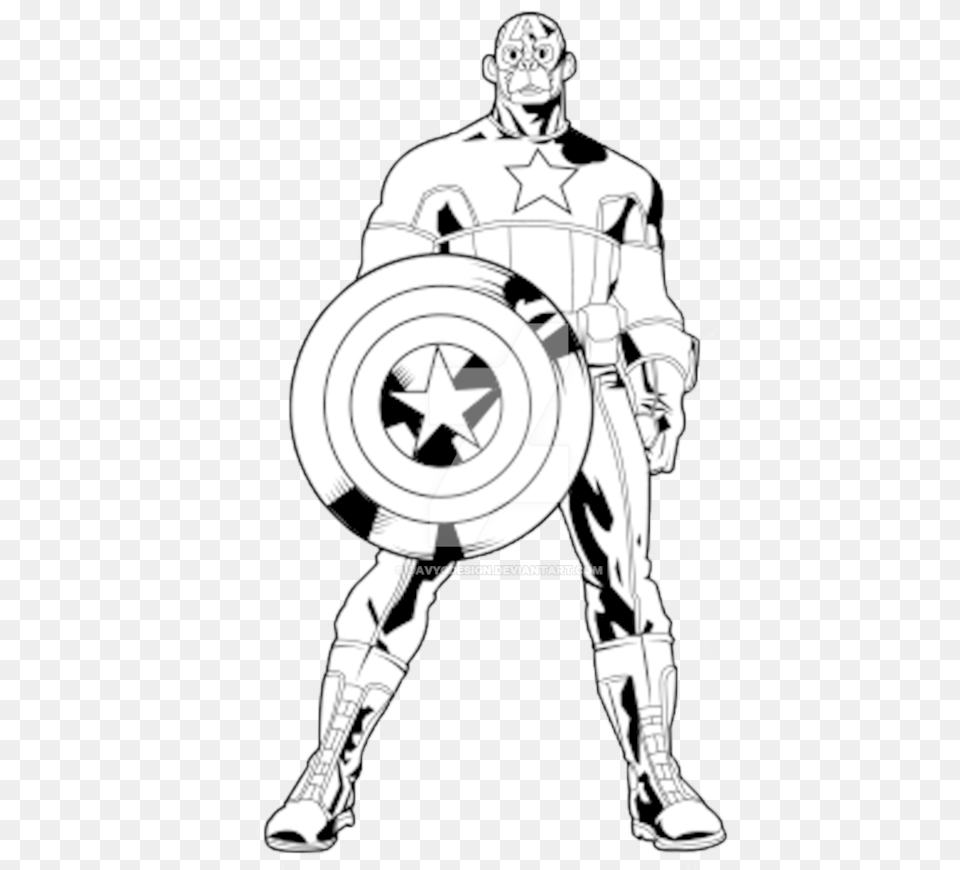 Picture Black And White Collection Of America Captain America Black And White, Adult, Male, Man, Person Free Transparent Png