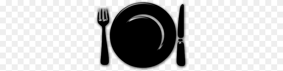 Picture Black And White Diner Clipart Plate Lunch Clip Art Black Plate, Astronomy, Moon, Nature, Night Free Transparent Png