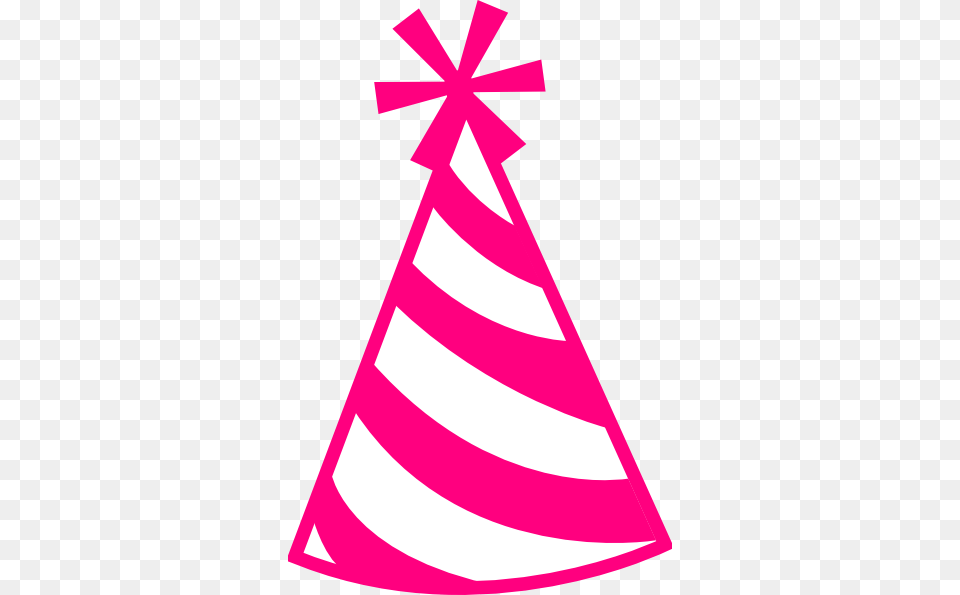 Picture Black And White Library Birthday Pink Party Hat Clip Art, Clothing, Party Hat Png