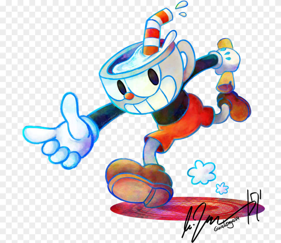 Picture Black And White Library Butt Cuphead, Toy Free Transparent Png