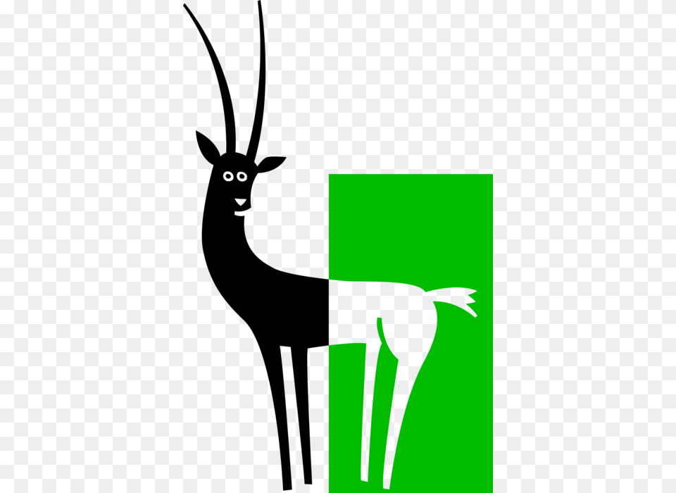 Picture Black And White Library Gazelle Swift Deer, Cutlery, Fork, Silhouette, Logo Free Transparent Png